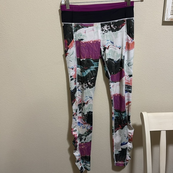 Lululemon Multicolor Leggings Size 8 - Picture 3 of 12